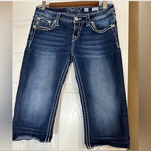 Miss me girls capri size 16 raw hem